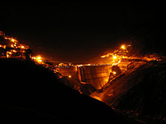 滝沢ダム建設工事現場(2004.02.11)